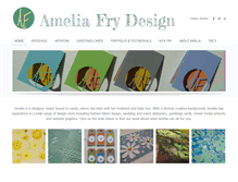 Tablet Screenshot of ameliafrydesign.com